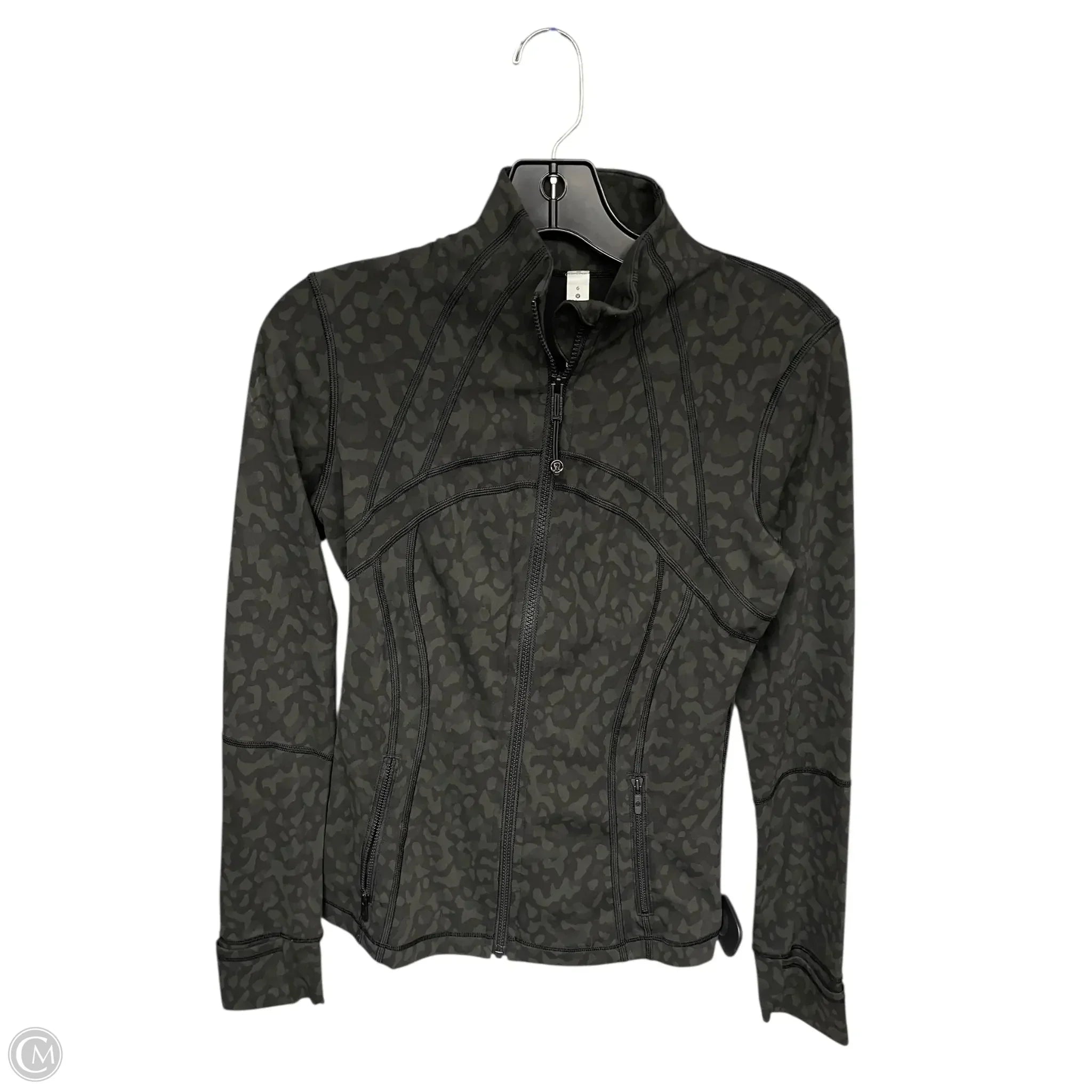 Athletic Jacket By Lululemon In Green, Size: 6