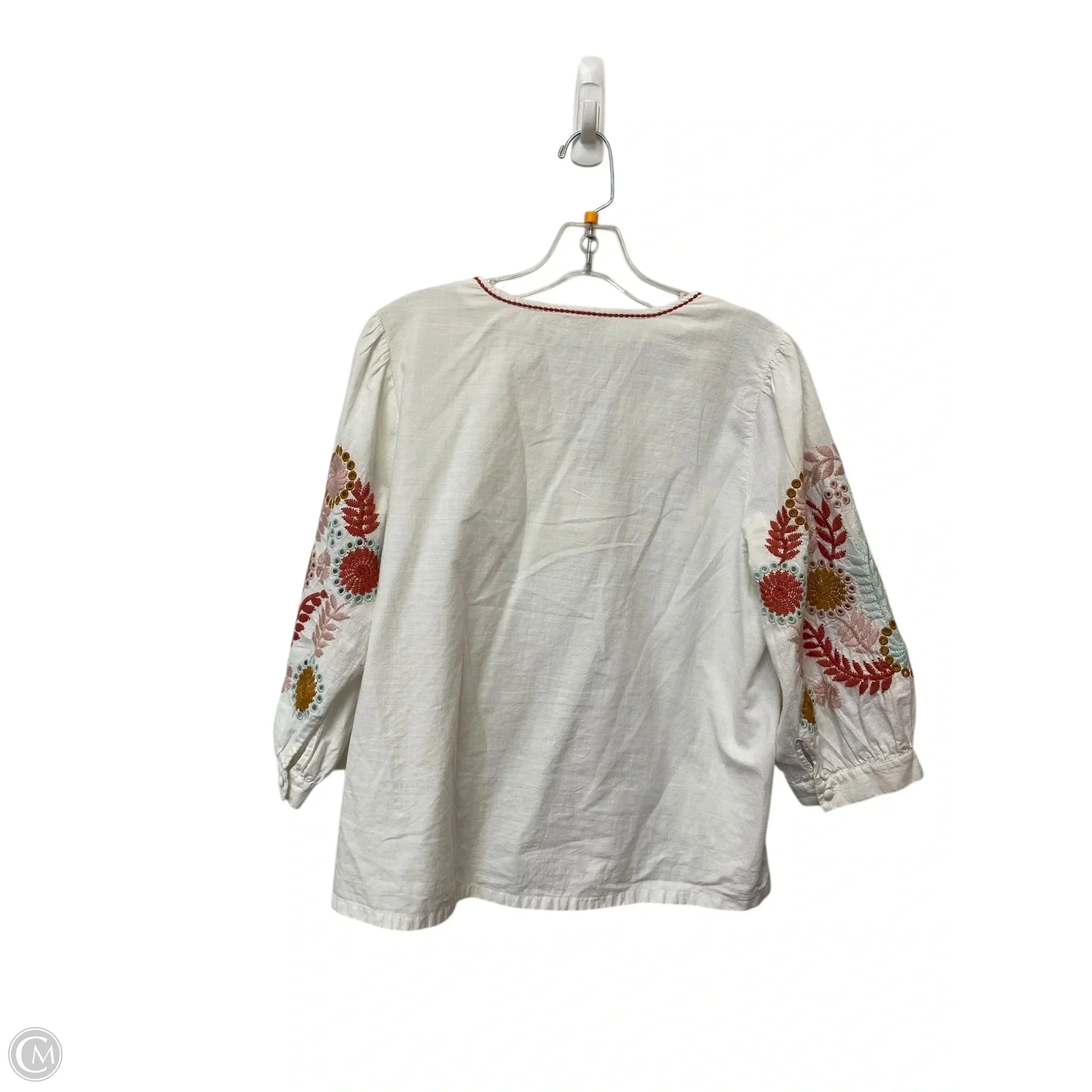 Top Long Sleeve By Madewell In Floral Print, Size: M