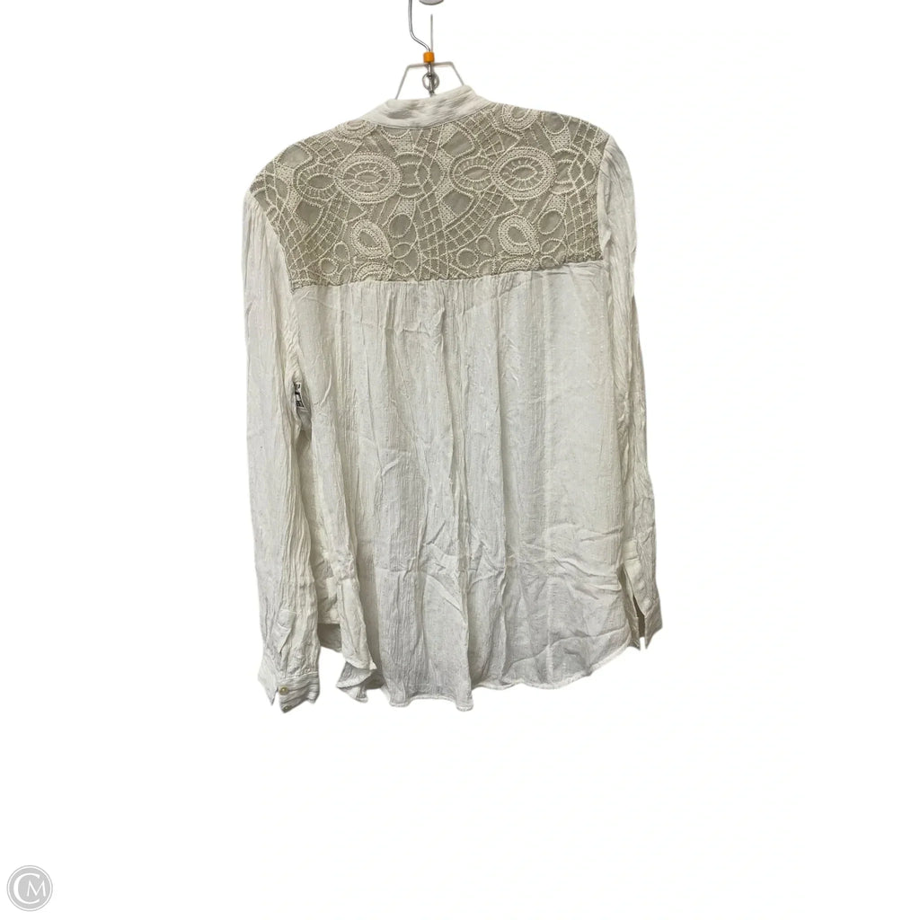 Top Long Sleeve By Free People In White, Size: L