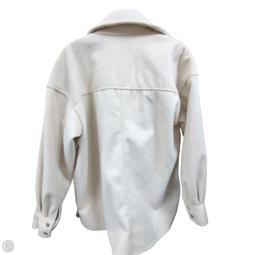 Coat Other By H&m In Ivory, Size: Xs