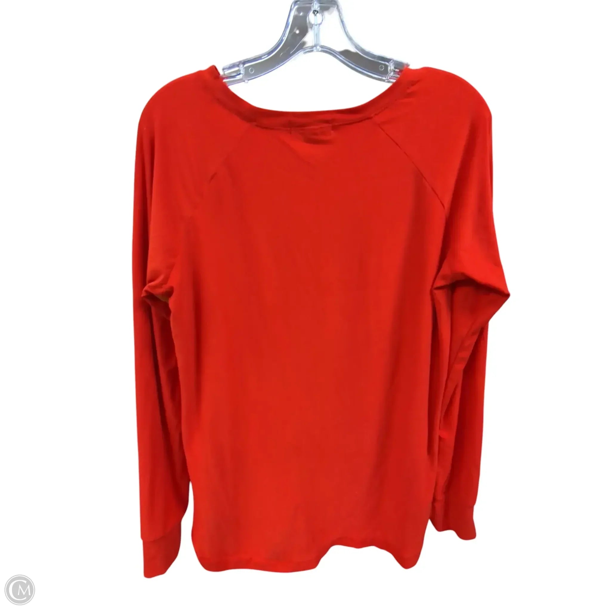 Top Long Sleeve Basic By Clothes Mentor In Red, Size: L