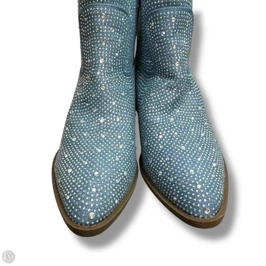 Boots Western By Forever In Blue, Size: 10