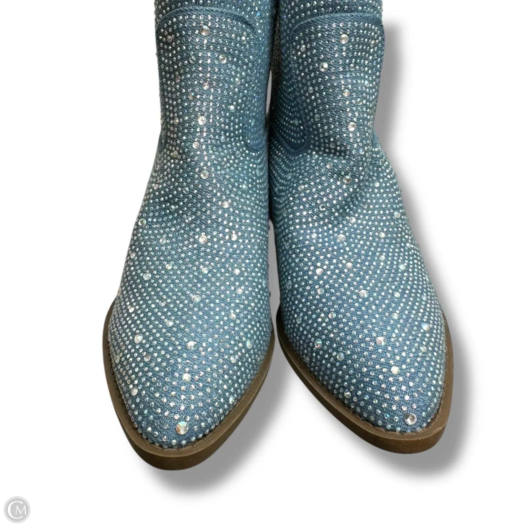 Boots Western By Forever In Blue, Size: 10