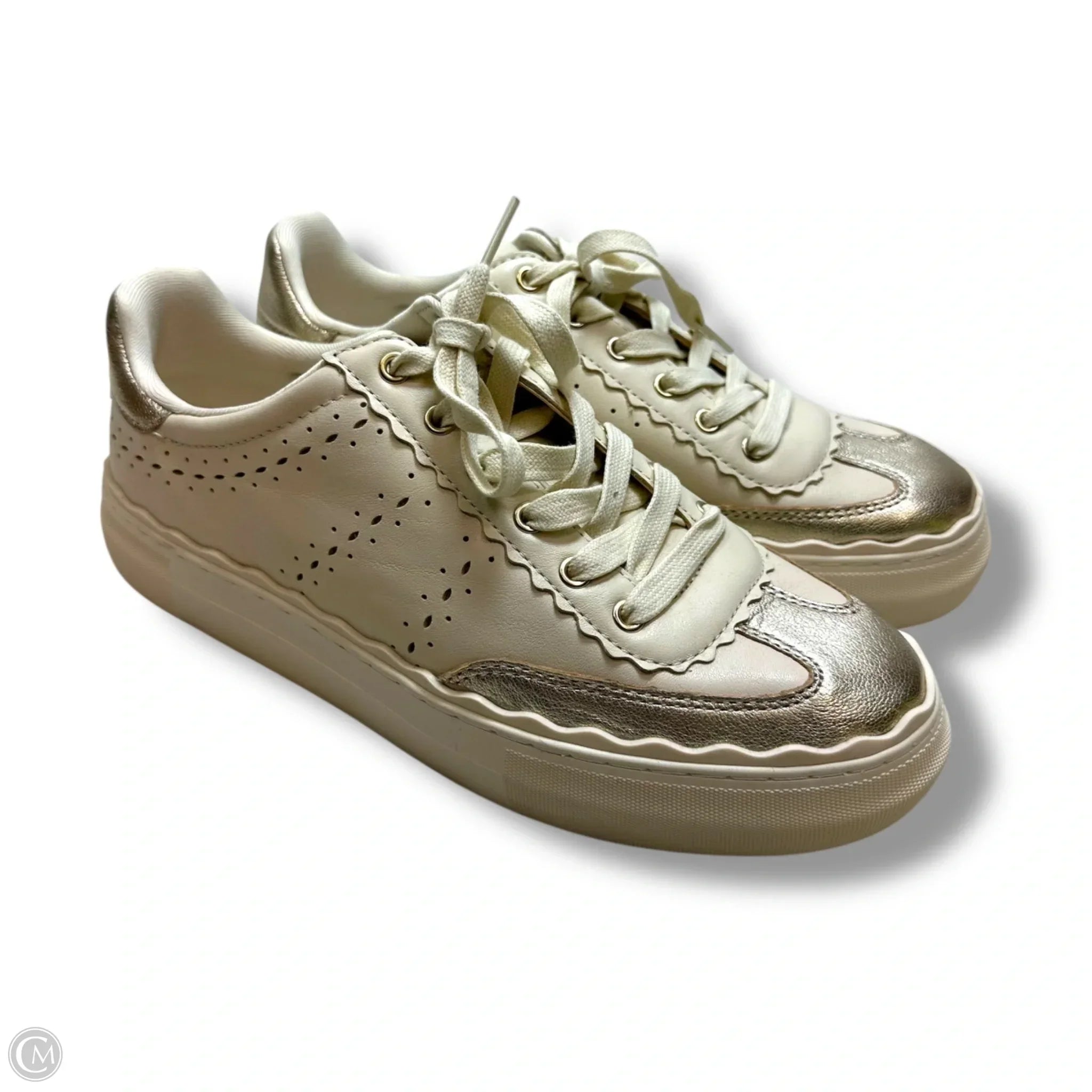 Shoes Sneakers By Vince Camuto In Ivory, Size: 9