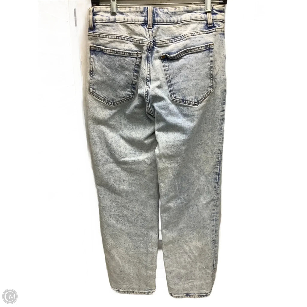 Jeans Straight By H&m In Blue Denim, Size: 4