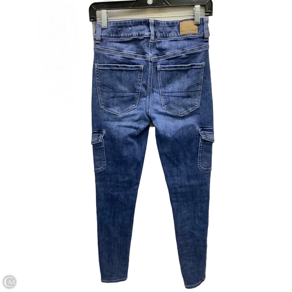 Jeans Boyfriend By American Eagle In Blue Denim, Size: 2