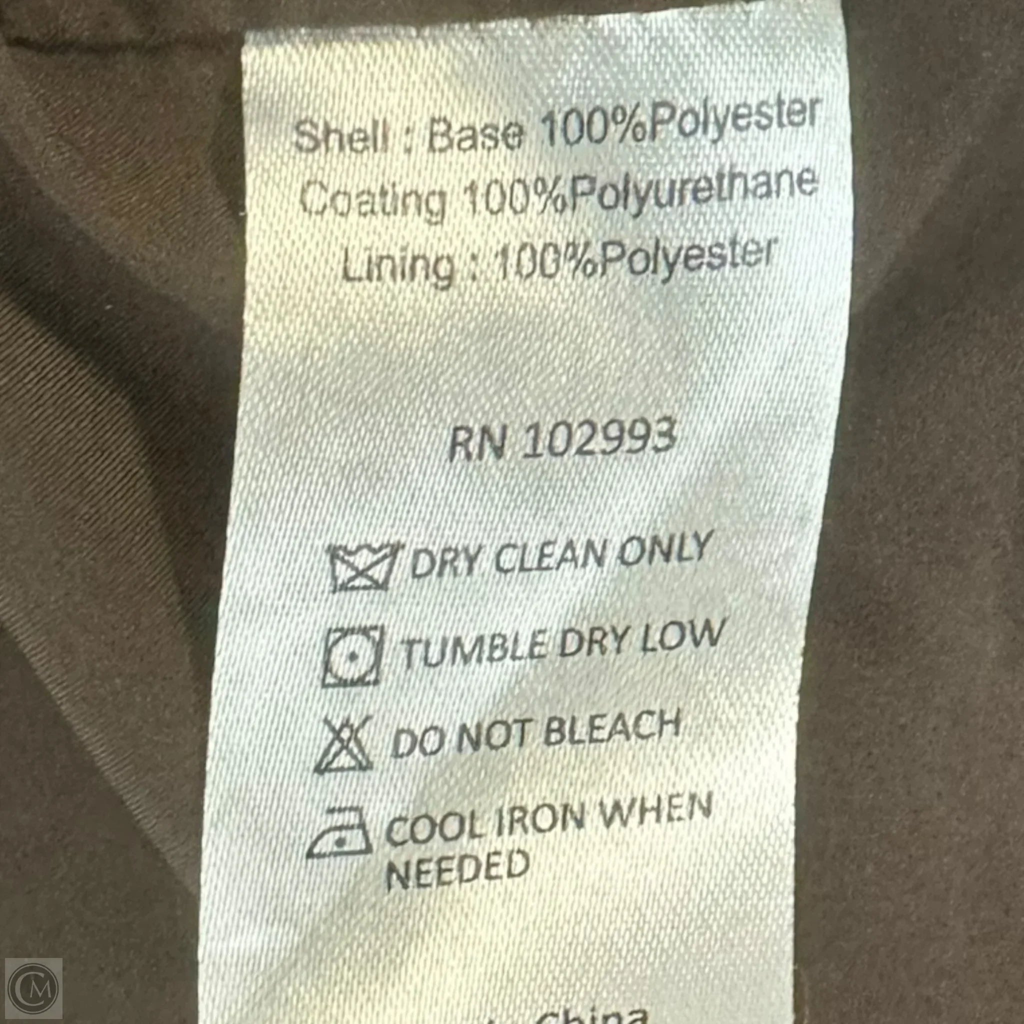 Vegan Leather Belted Trench Coat Designer By Derek Lam 10 Crosby In Brown, Size: XS