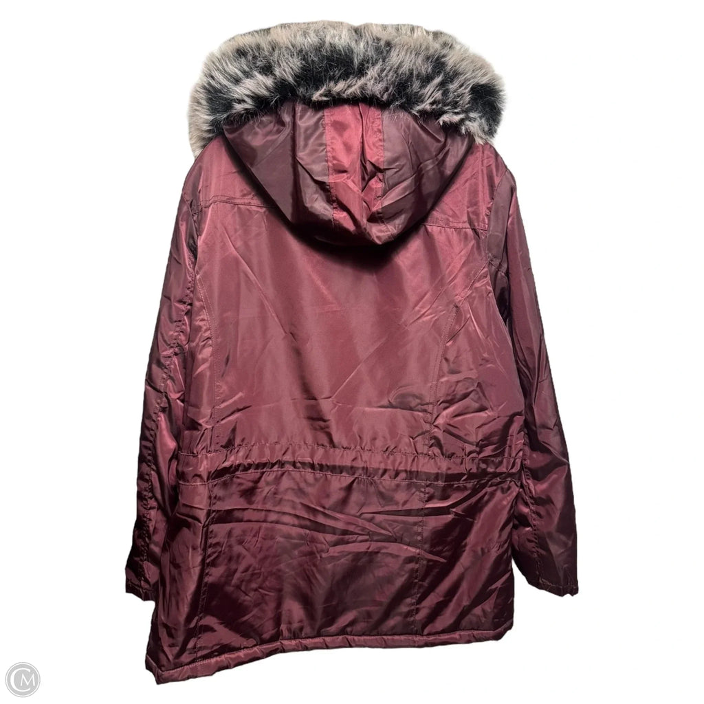 Coat Parka By YMI Collection In Sangria, Size: 3X