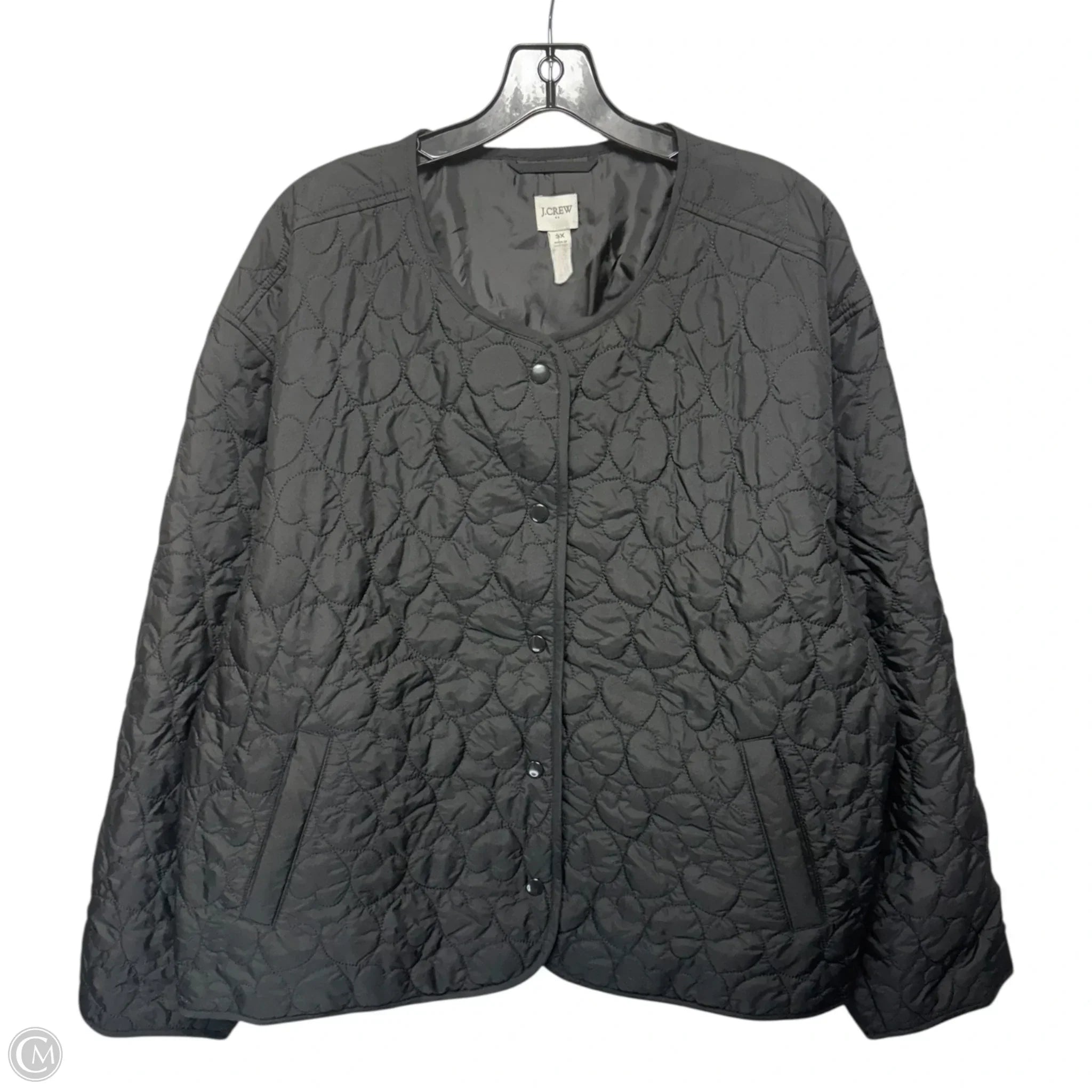 Lightweight Quilted Heart Jacket By J. Crew In Black, Size: 3x