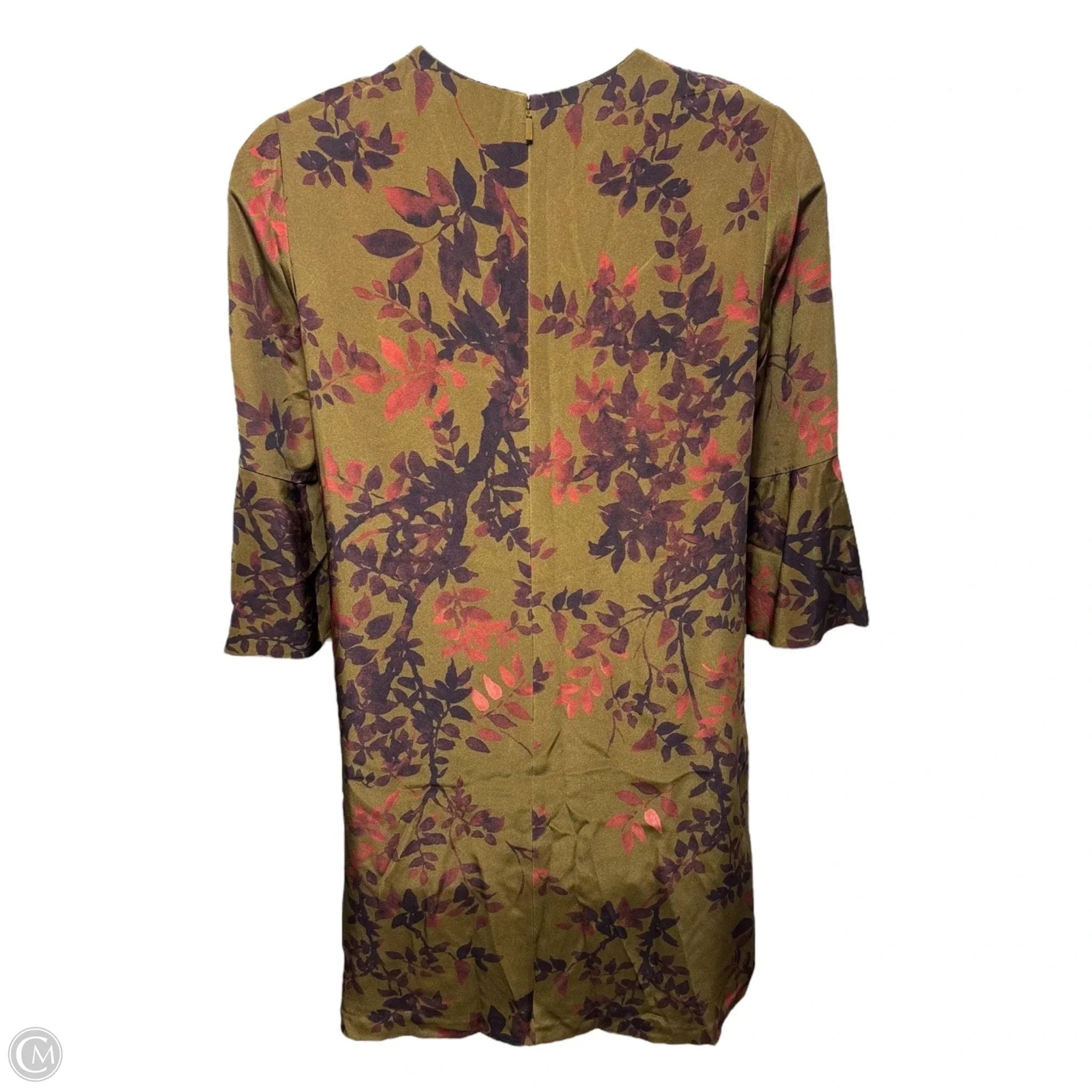 Sidra Silk Dress Designer By Lafayette 148 In Multi-colored, Size: L