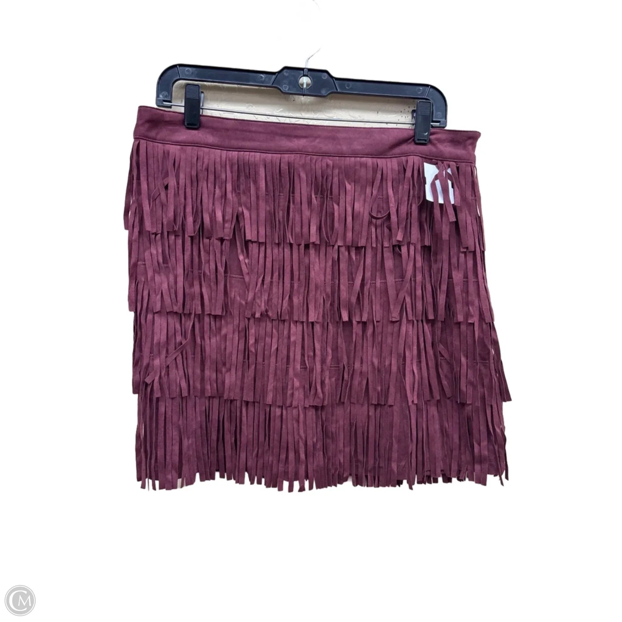 Skirt Mini & Short By Alya In Maroon, Size: L