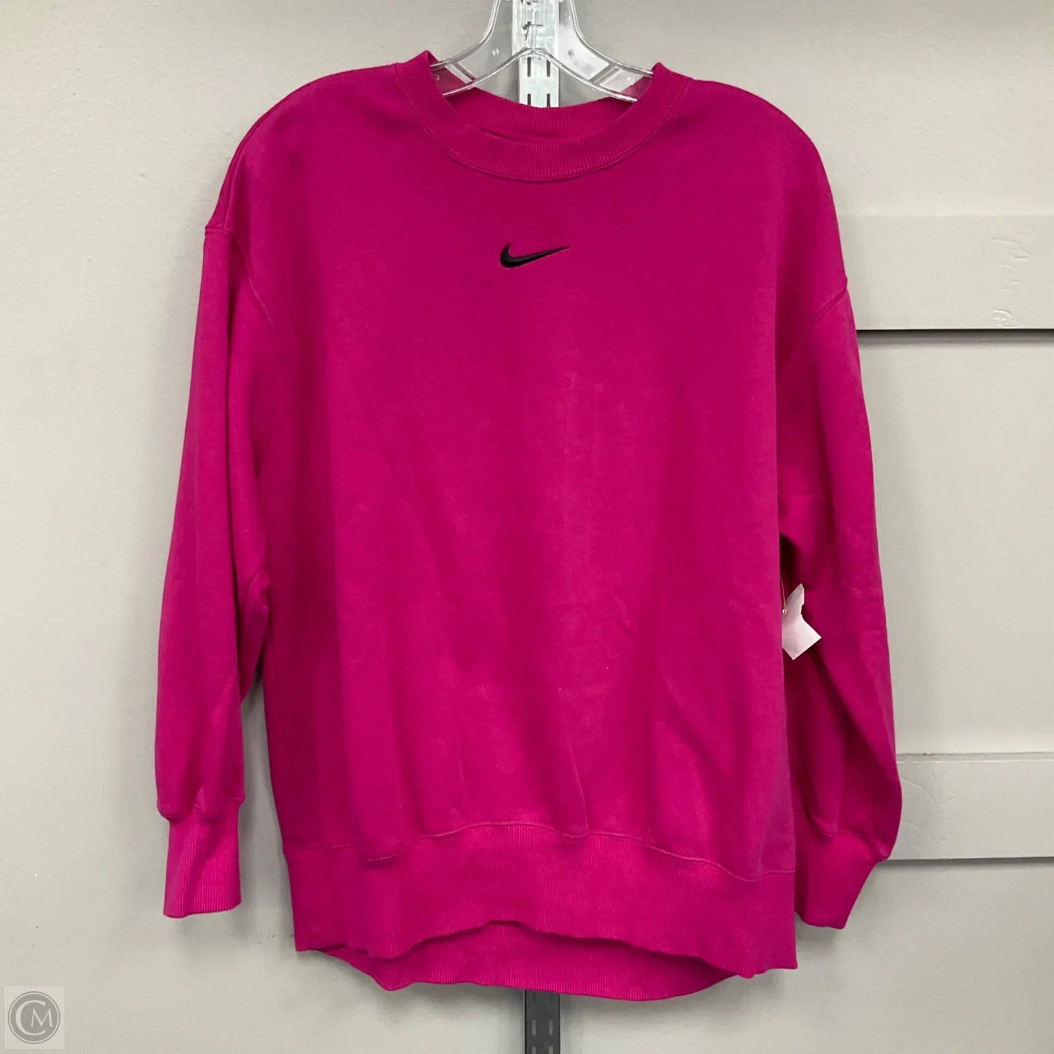 Sweatshirt Crewneck By Nike In Pink, Size: M
