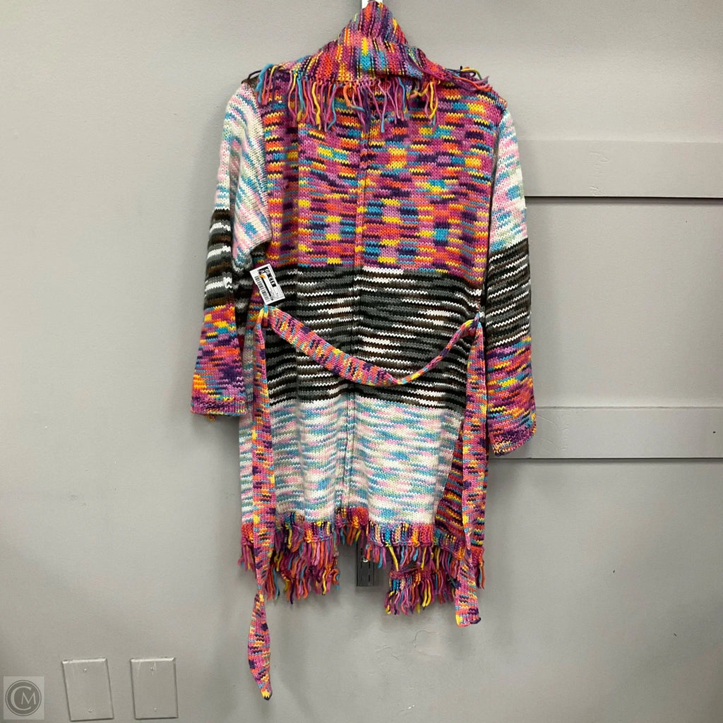 Cardigan By Pol In Rainbow Print, Size: S