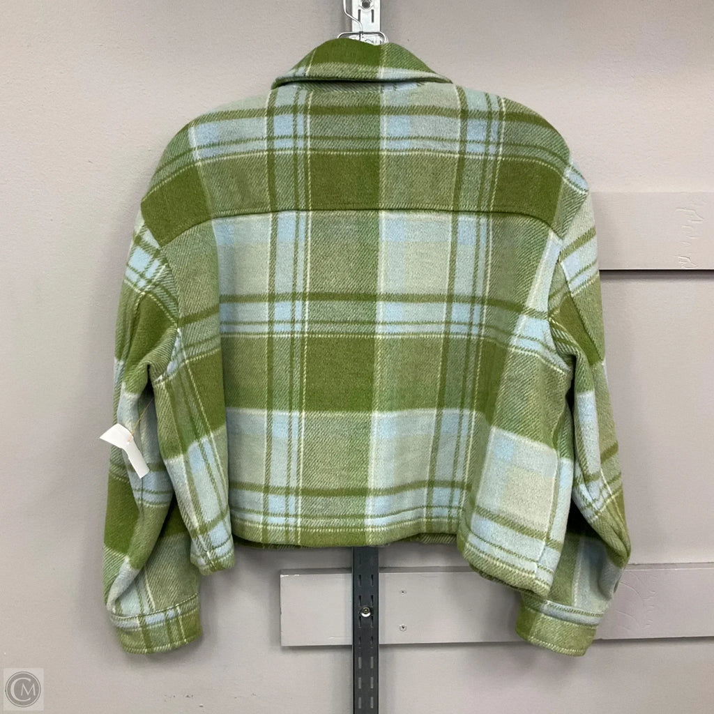 Jacket Shirt By For The Republic In Plaid Pattern, Size: S