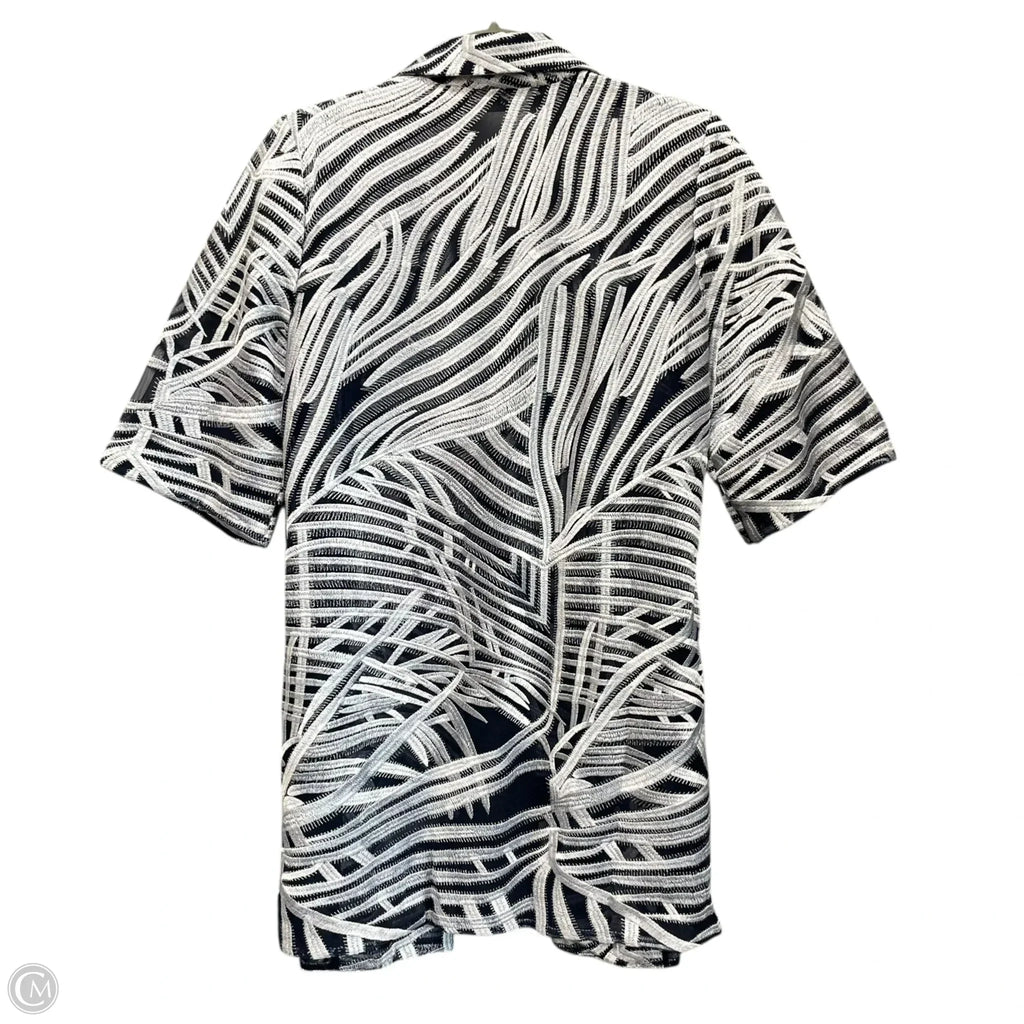 Jacket Other By Chicos In Blue & White, Size: M