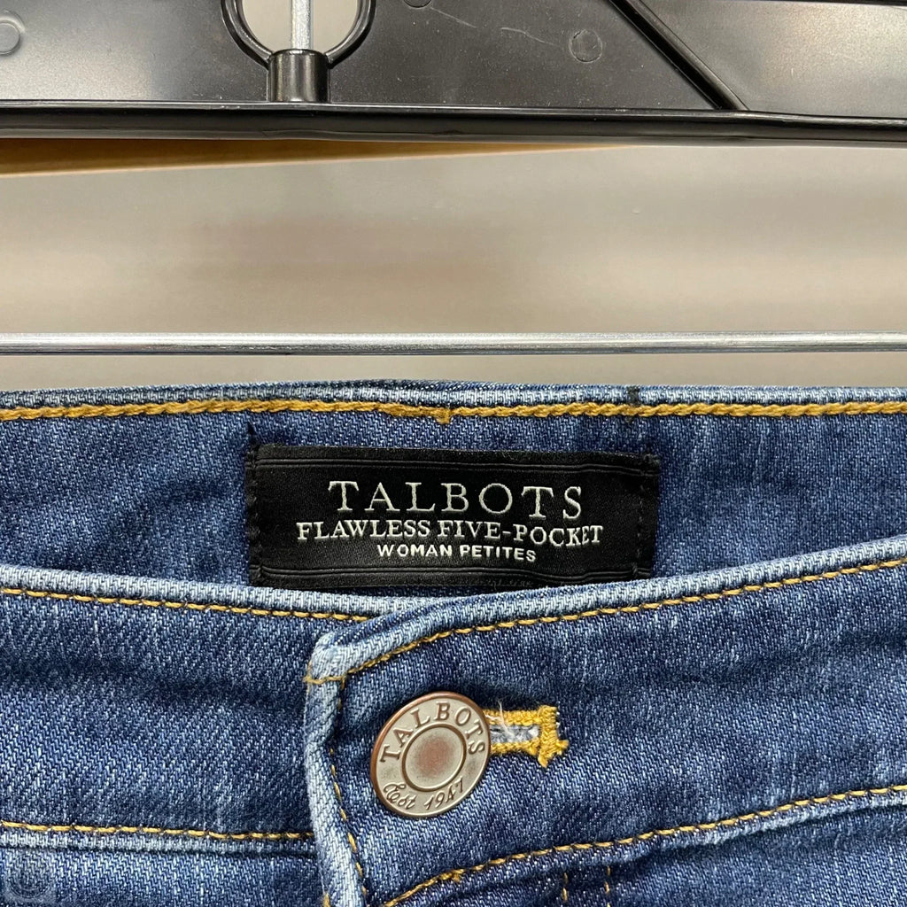 Jeans Cropped By Talbots In Blue Denim, Size: 20