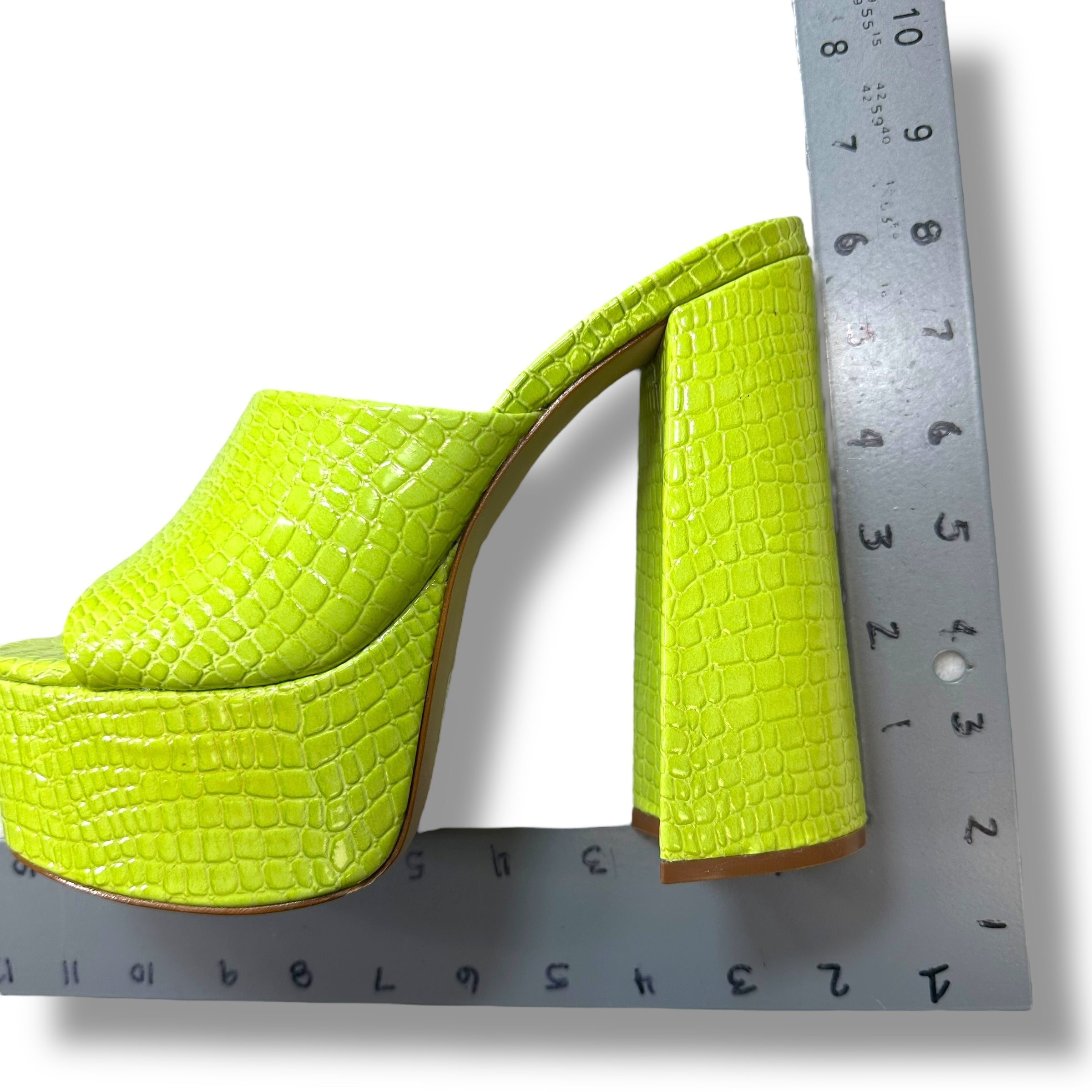 Sandals Heels Block By Schutz In Green, Size: 8