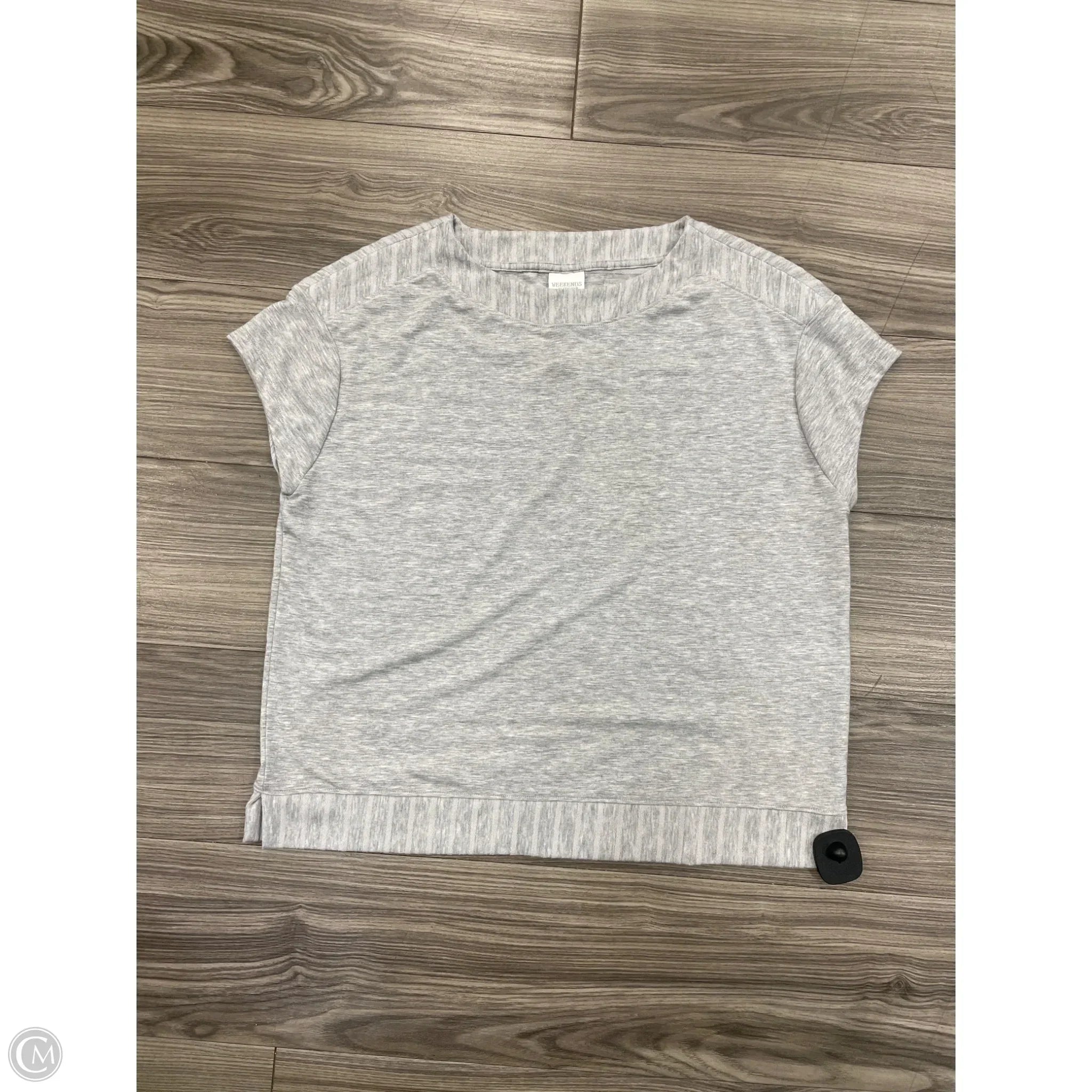 Top Long Sleeve Basic By Chicos In Grey, Size: Xl