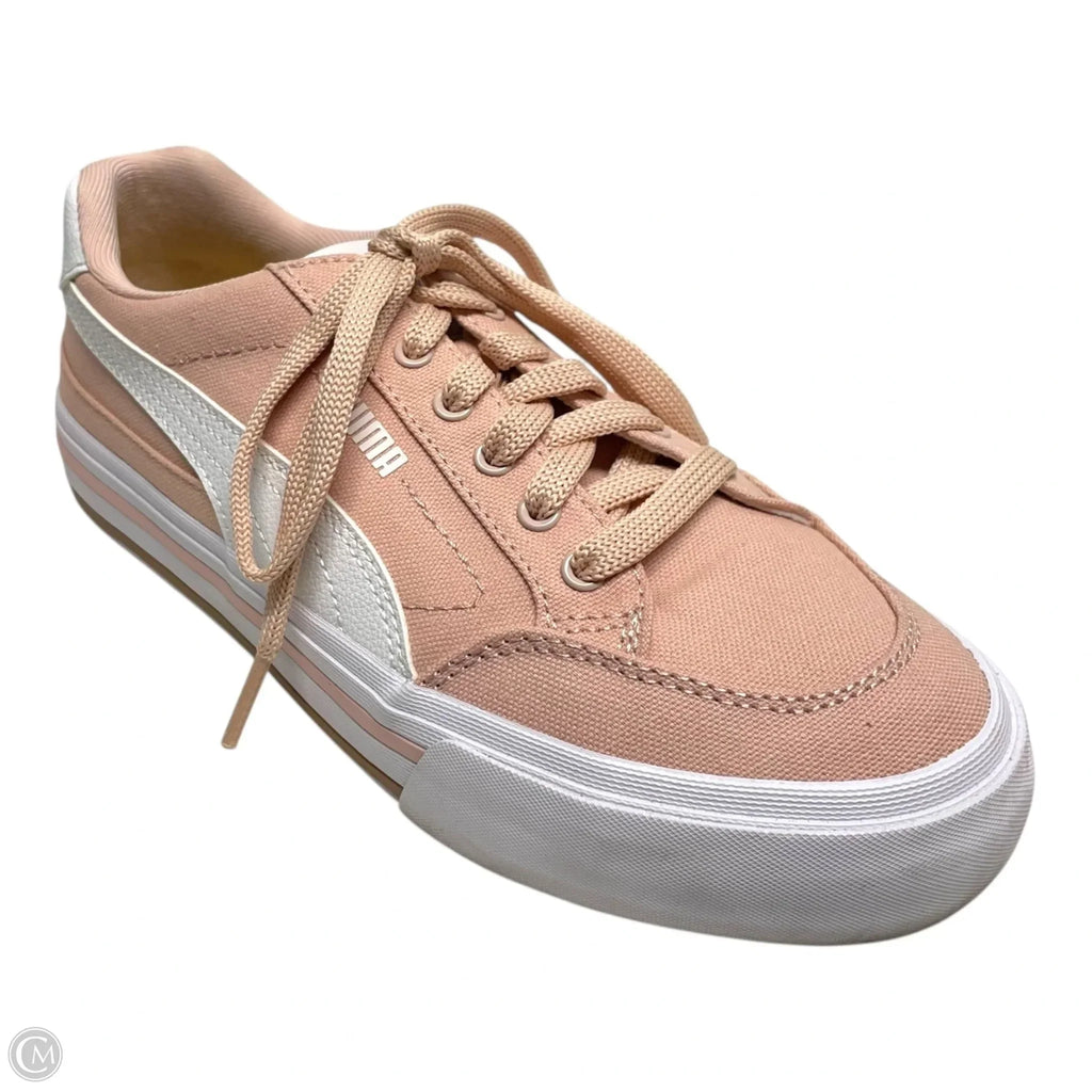 Shoes Sneakers By Puma In Pink & White, Size: 8