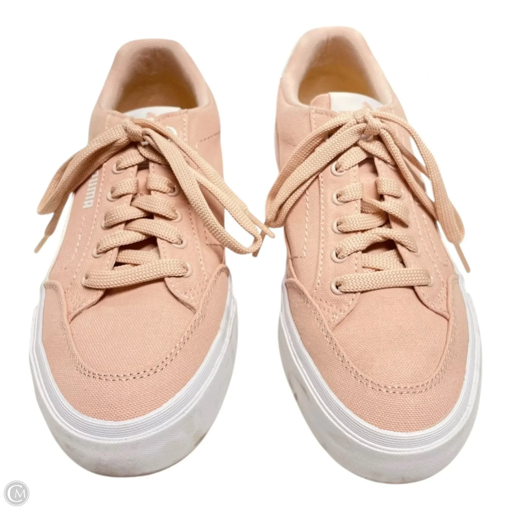 Shoes Sneakers By Puma In Pink & White, Size: 8