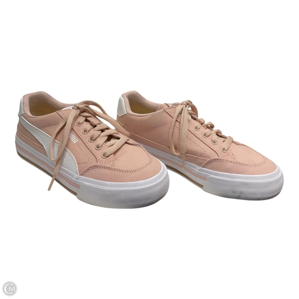 Shoes Sneakers By Puma In Pink & White, Size: 8