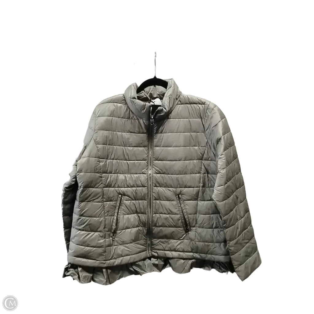 Coat Puffer & Quilted By Lane Bryant In Grey, Size: Xl