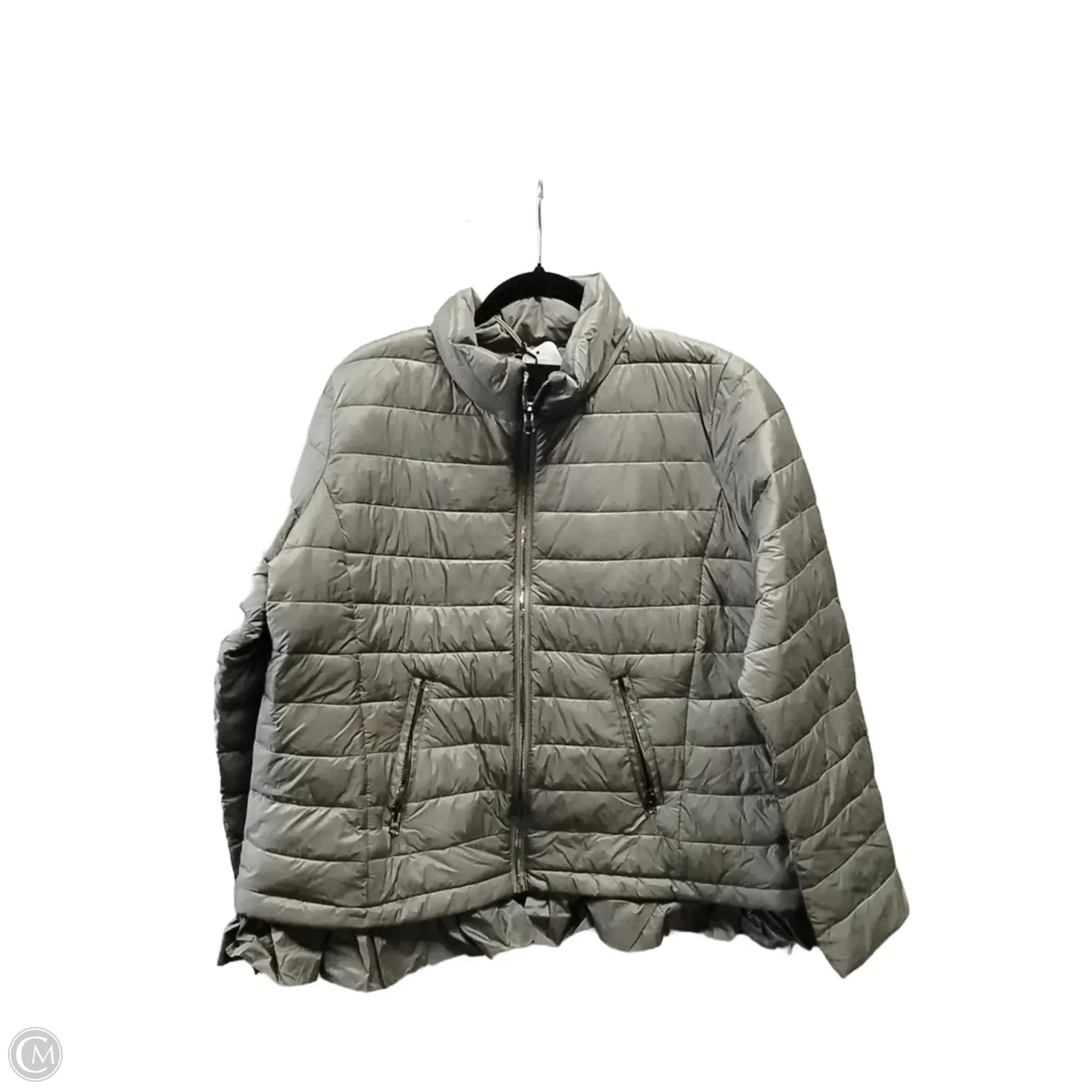 Coat Puffer & Quilted By Lane Bryant In Grey, Size: Xl