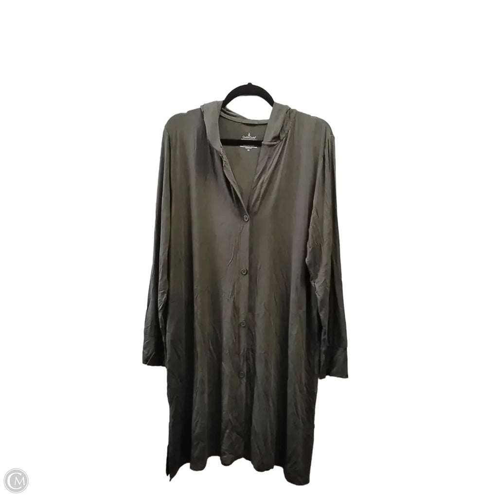 Top Long Sleeve By Cuddl Duds In Green, Size: 1x