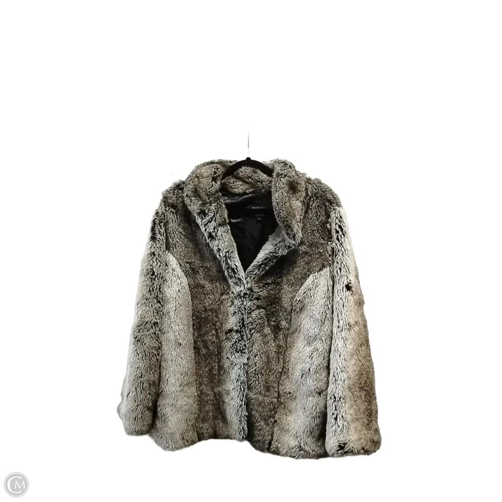 Coat Faux Fur & Sherpa By Clothes Mentor In Brown, Size: S