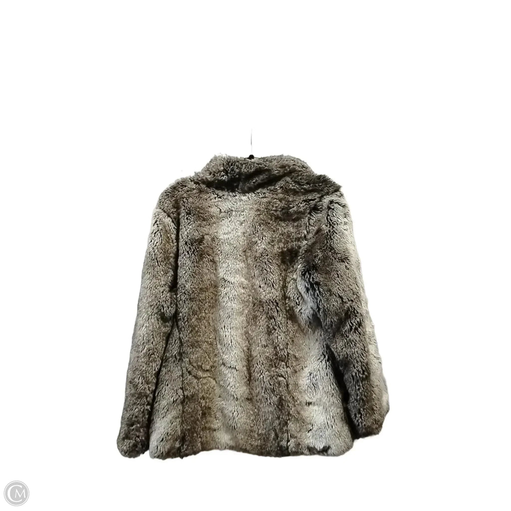 Coat Faux Fur & Sherpa By Clothes Mentor In Brown, Size: S