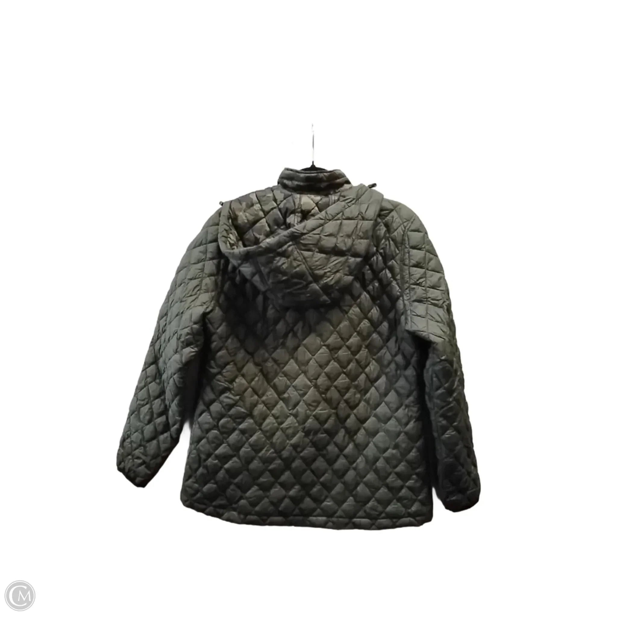 Coat Puffer & Quilted By Reebok In Camouflage Print, Size: M