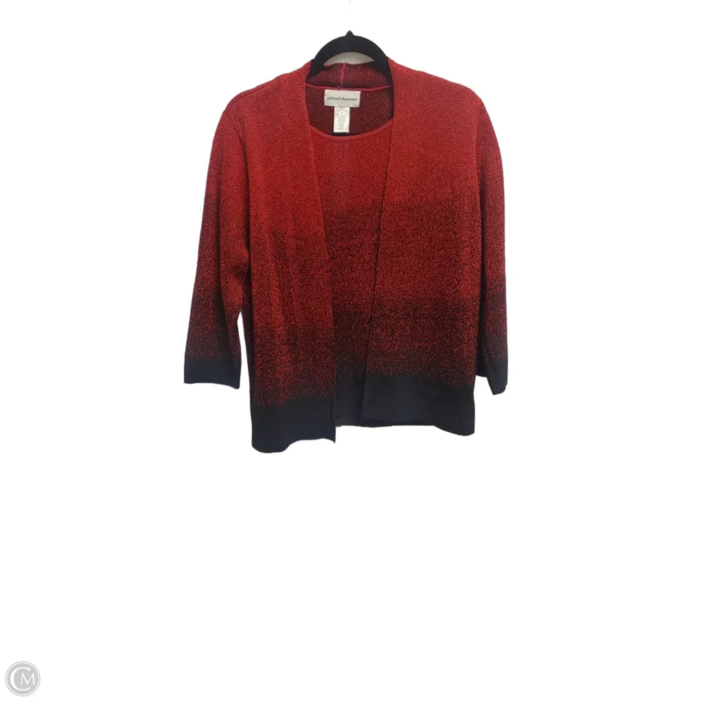 Sweater By Alfred Dunner In Black & Red, Size: M