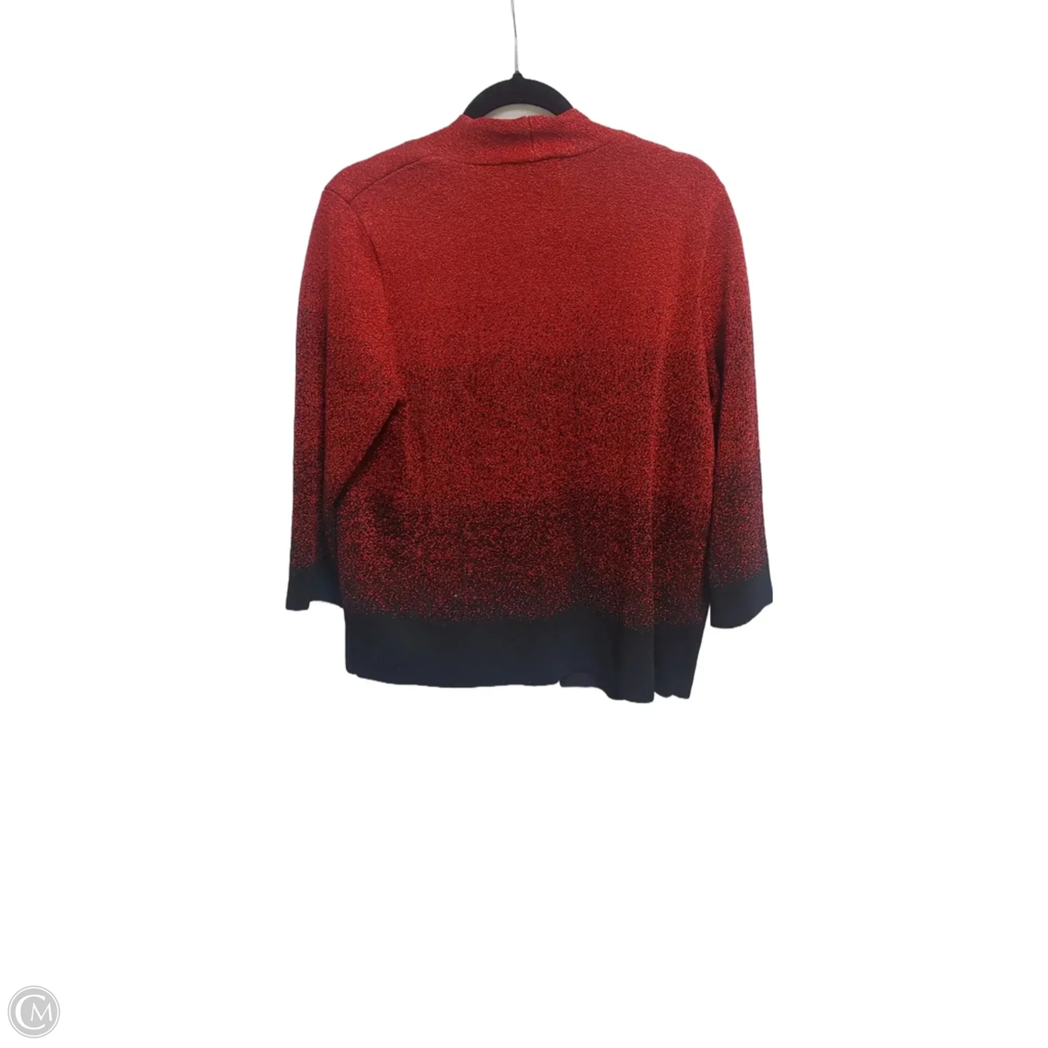 Sweater By Alfred Dunner In Black & Red, Size: M