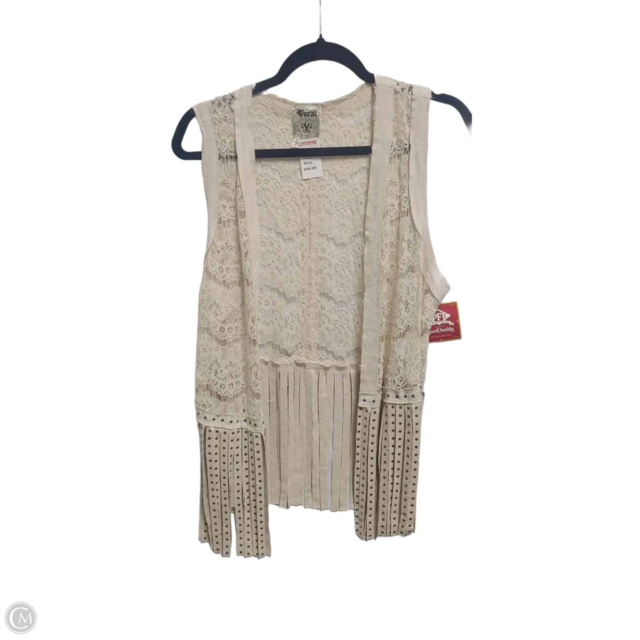 Vest Other By Vocal In Beige, Size: Xl