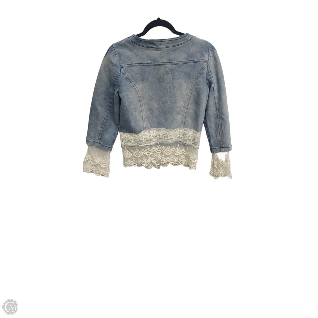 Jacket Denim By Clothes Mentor In Blue, Size: Xl