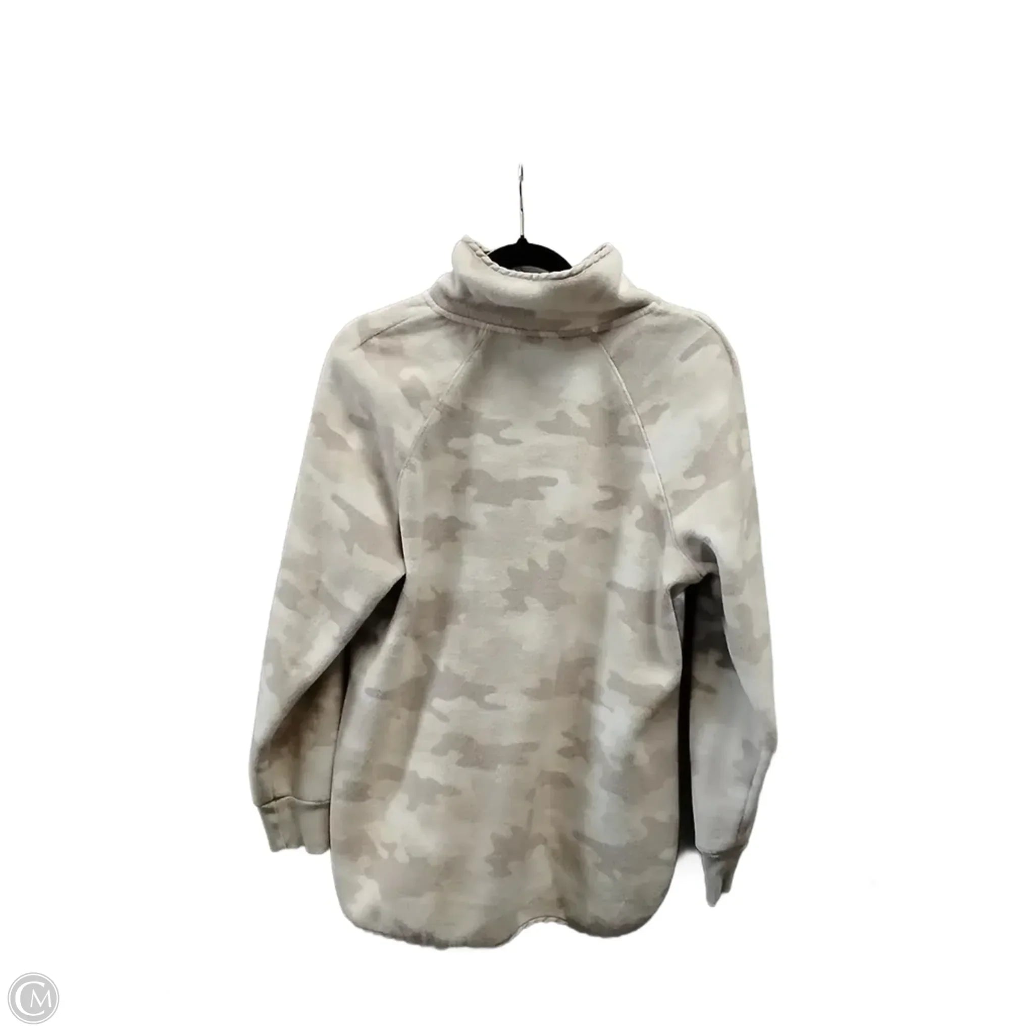 Sweatshirt Collar By Green Tea In Camouflage Print, Size: L