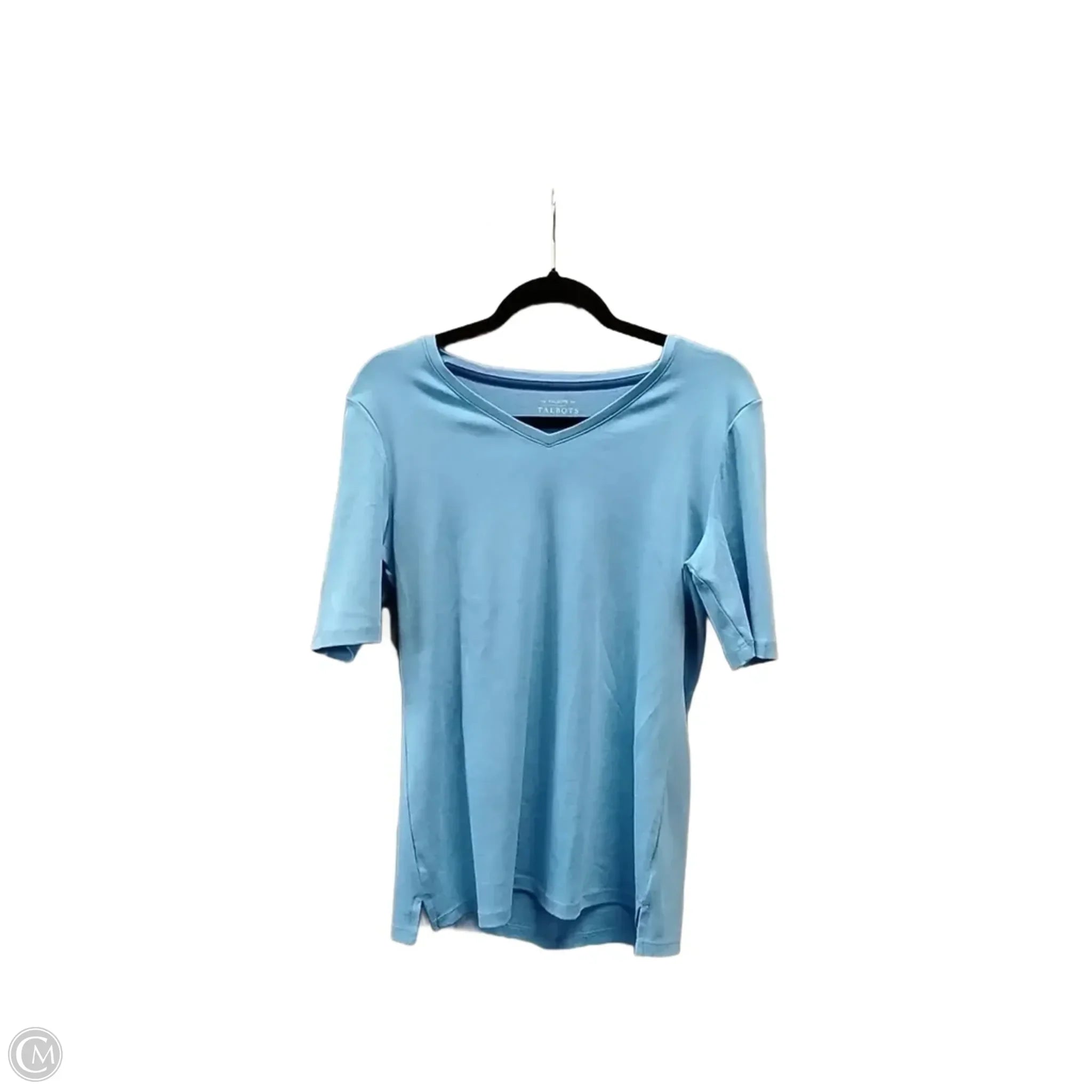 Top Short Sleeve By Talbots In Blue, Size: M