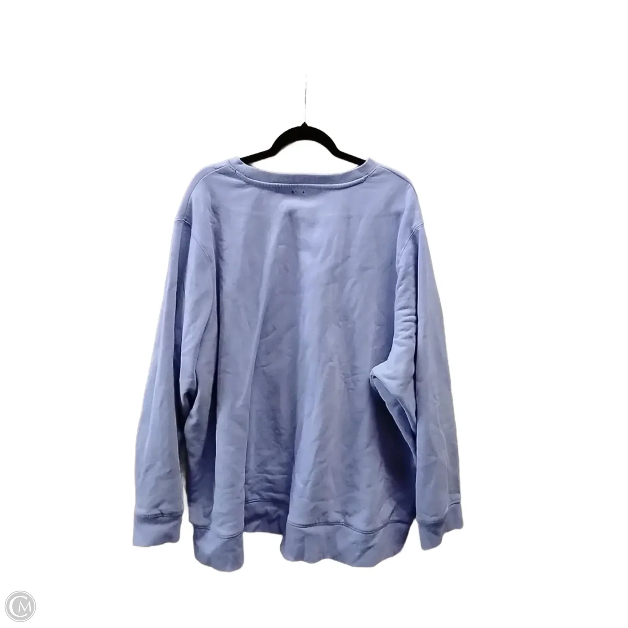 Sweatshirt Crewneck By Tek Gear In Purple, Size: 4x