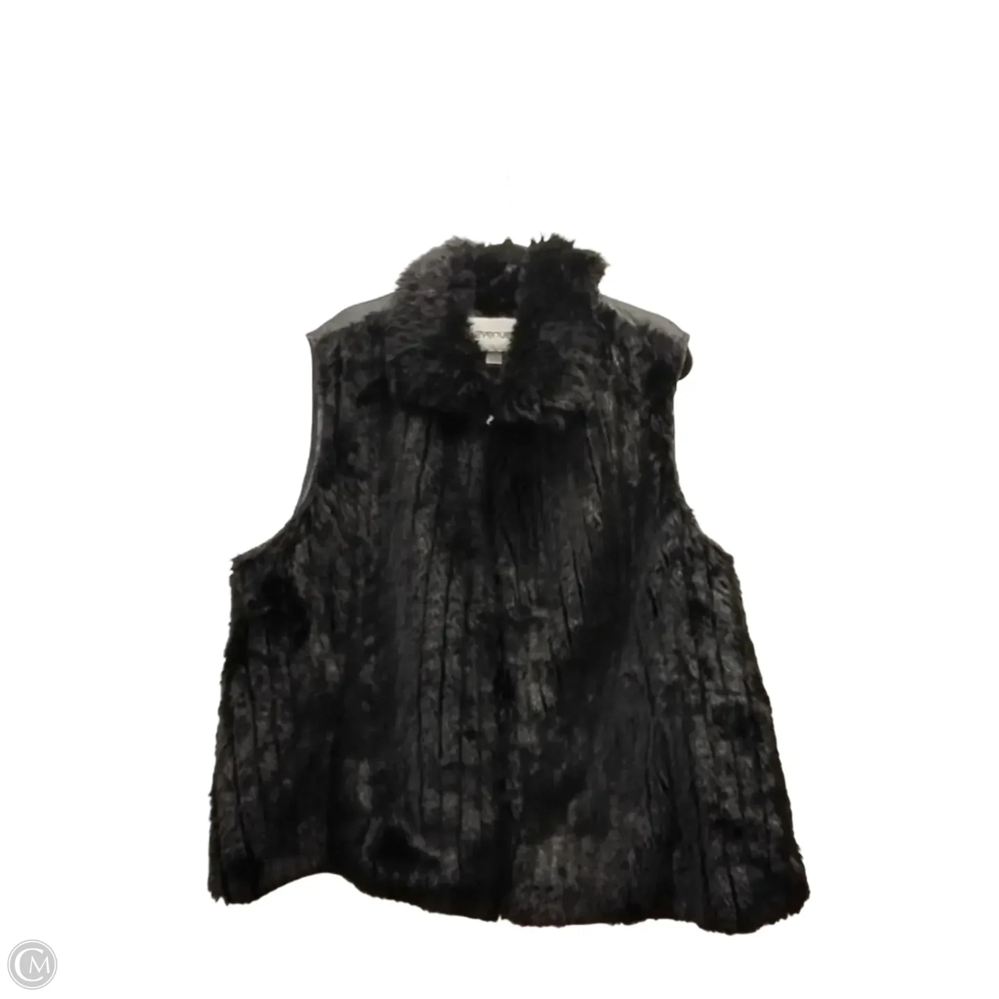 Vest Faux Fur & Sherpa By Avenue In Black, Size: 3x