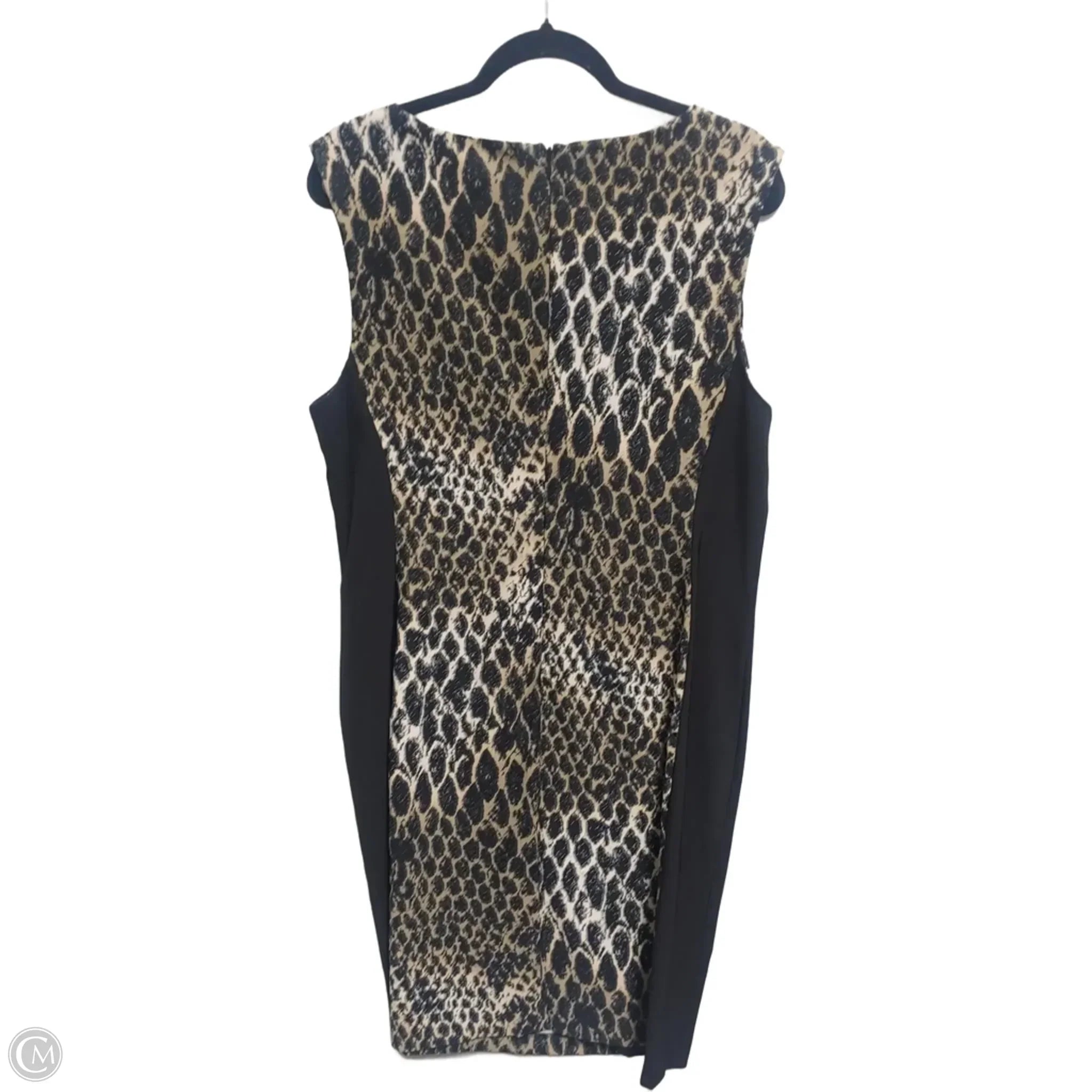 Dress Casual Midi By Connected Apparel In Animal Print, Size: 16