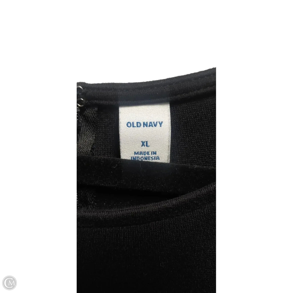Dress Casual Midi By Old Navy In Black, Size: Xl