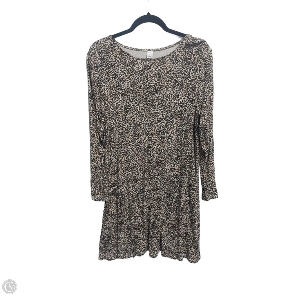 Dress Casual Midi By Old Navy In Animal Print, Size: L