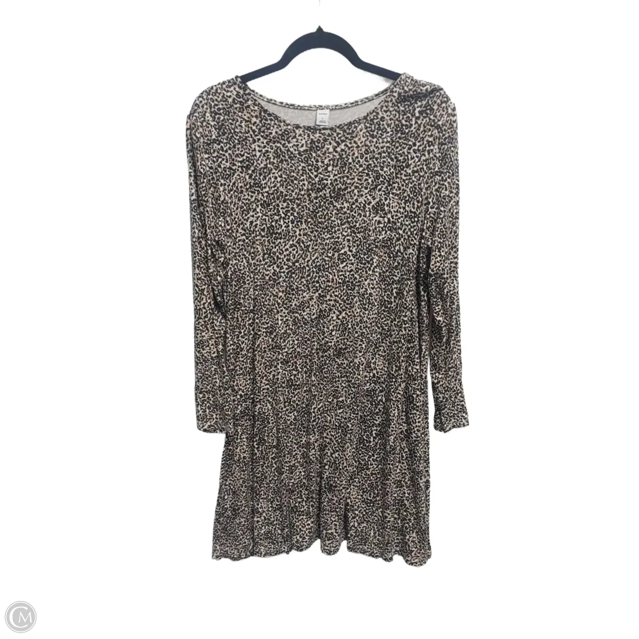 Dress Casual Midi By Old Navy In Animal Print, Size: L