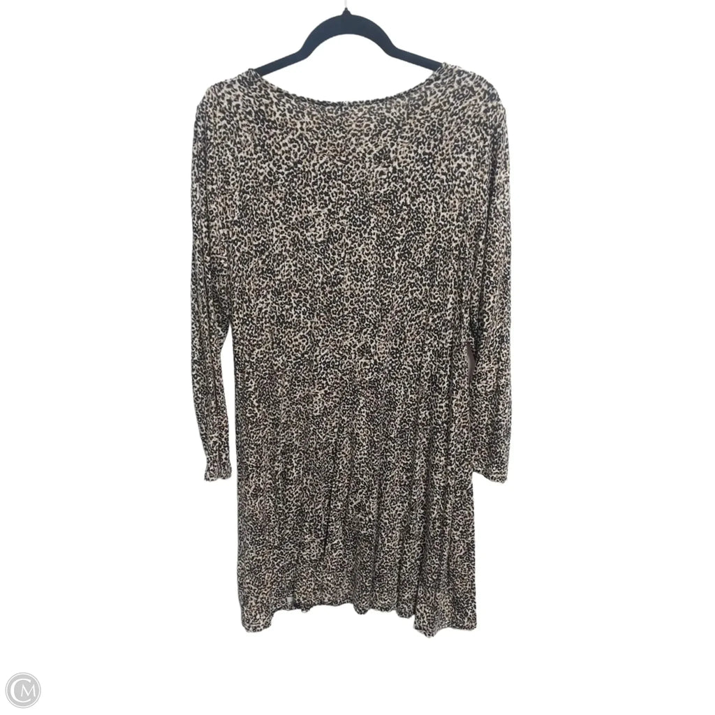 Dress Casual Midi By Old Navy In Animal Print, Size: L