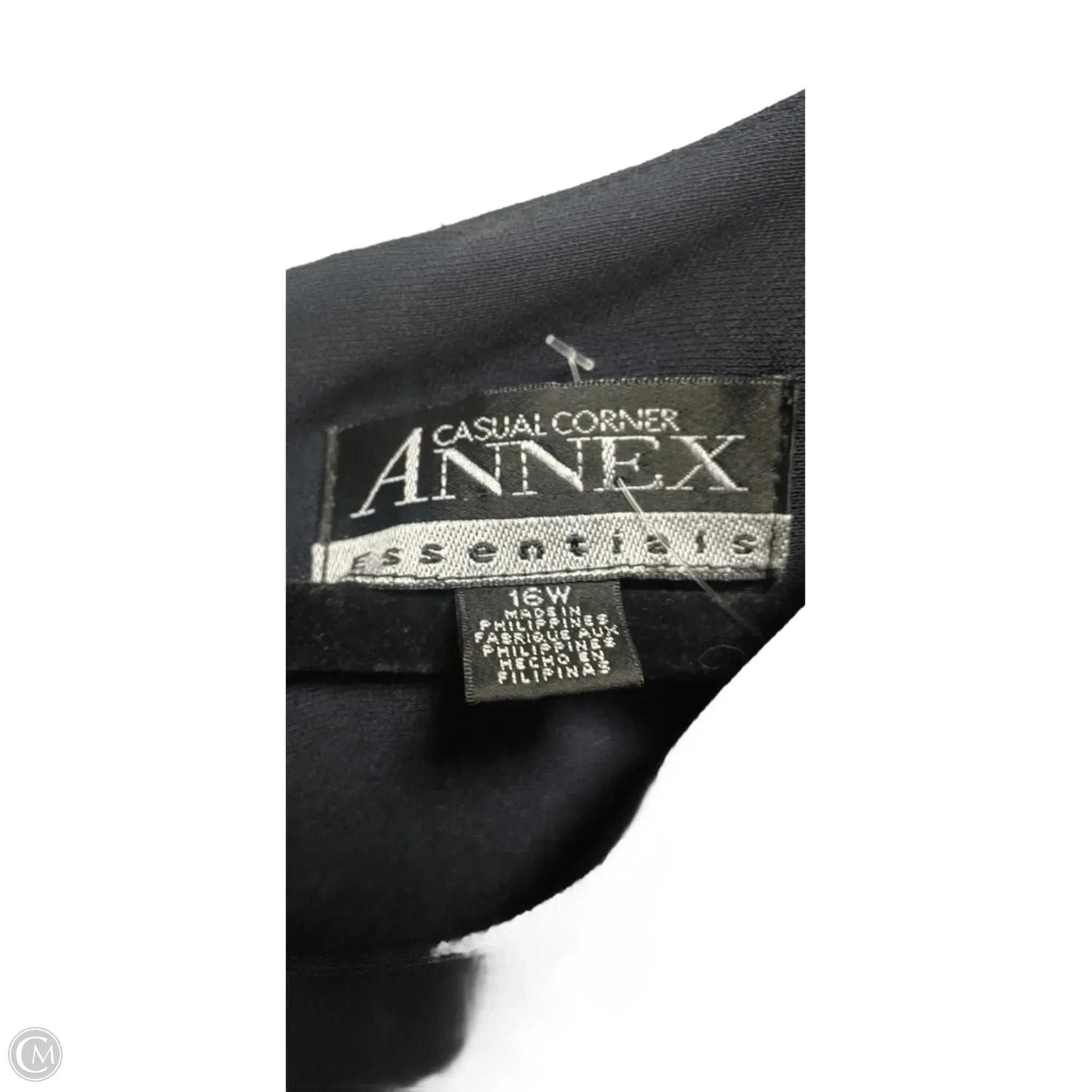 Dress Casual Midi By Casual Corner In Black, Size: 16