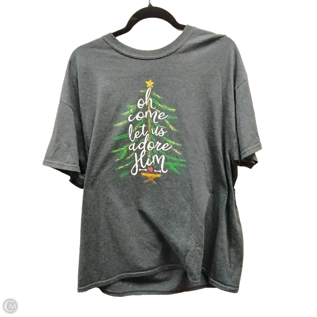 Top Short Sleeve Basic By Gildan In Grey, Size: Xl