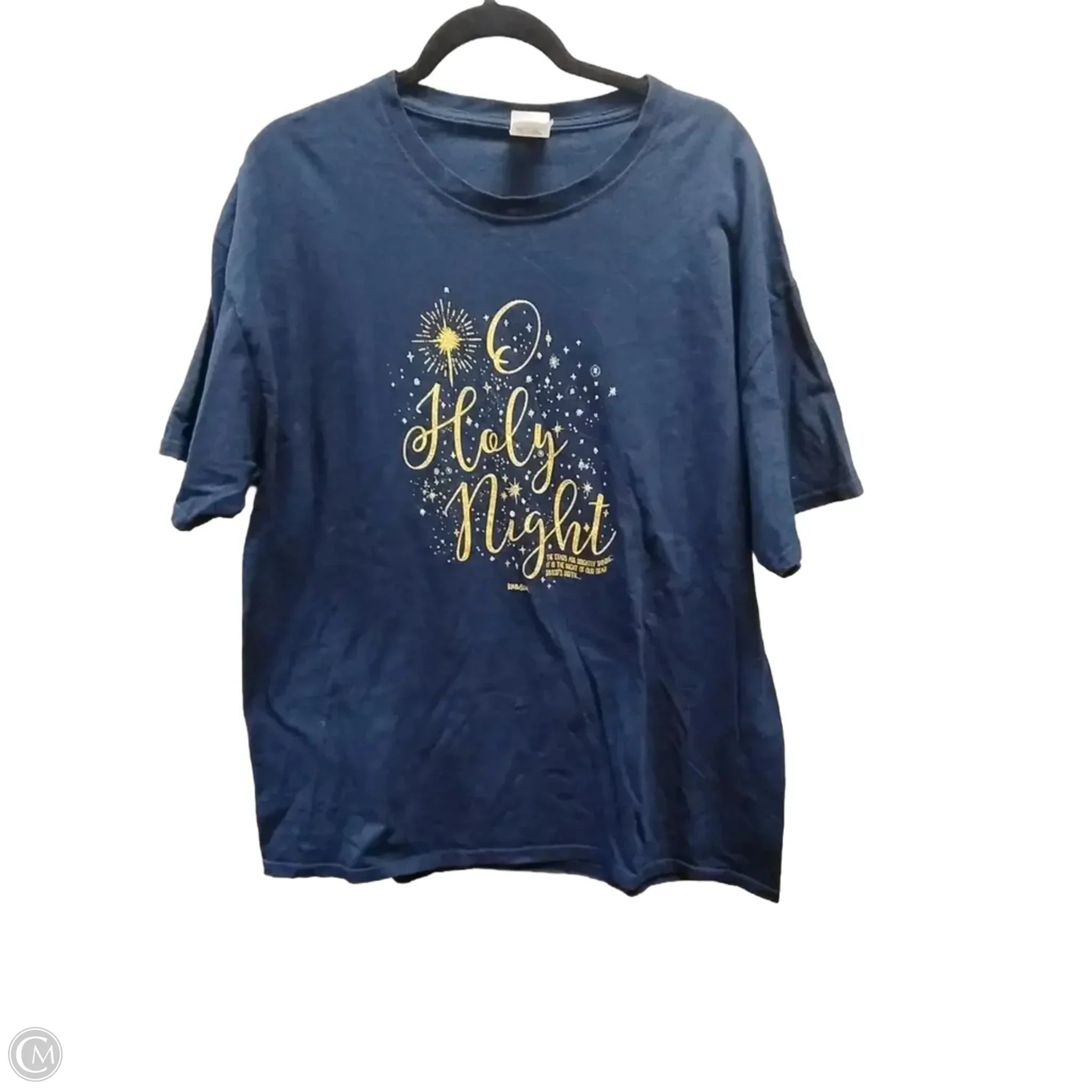 Top Short Sleeve Basic By Fruit Of The Loom In Navy, Size: Xl