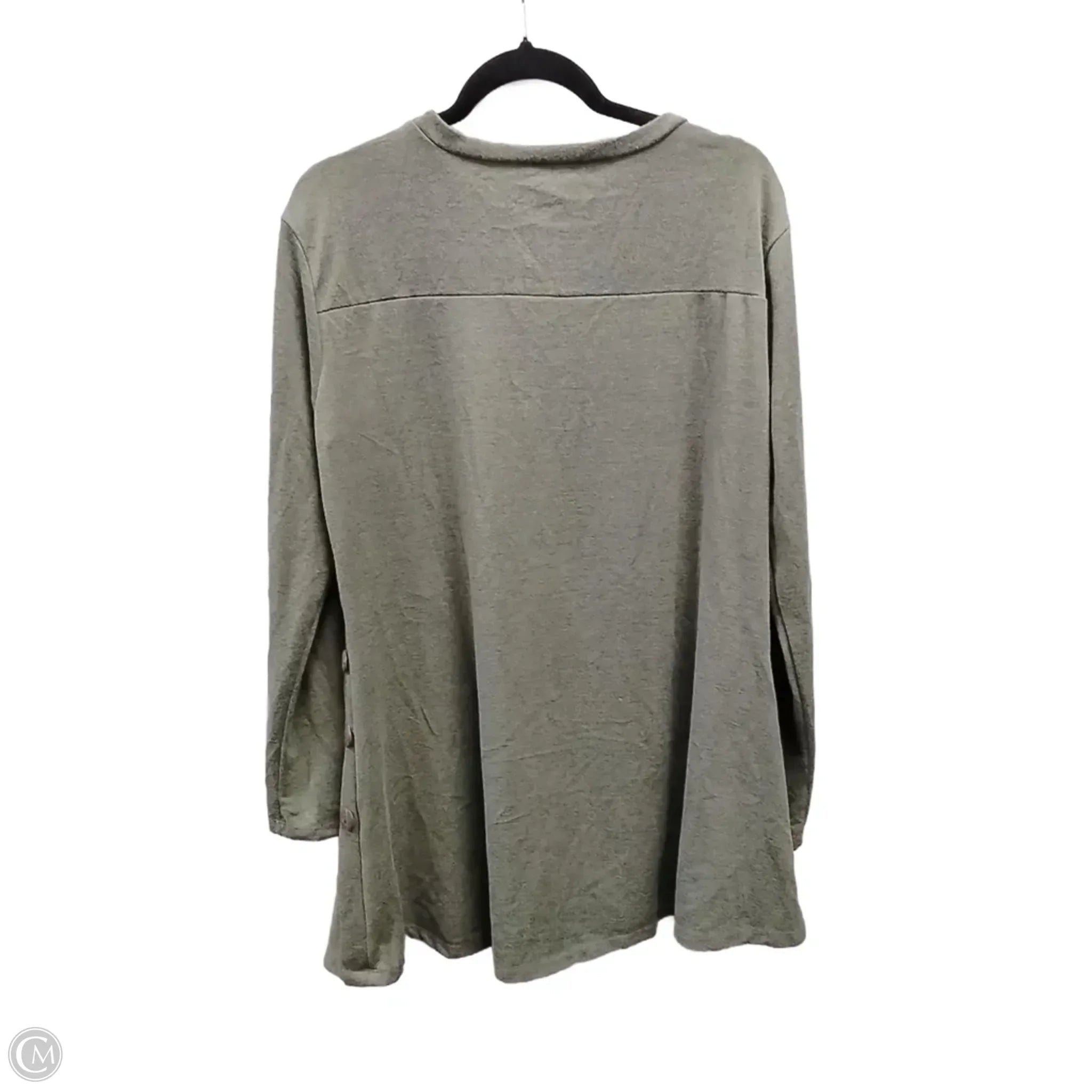 Top Long Sleeve By Clothes Mentor In Green, Size: Xl