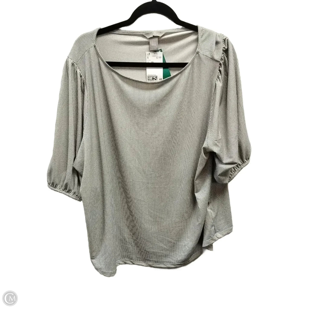 Top Short Sleeve By H&m In Polkadot Pattern, Size: Xxl