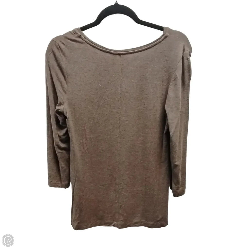Top Long Sleeve By Cato In Brown, Size: Xs